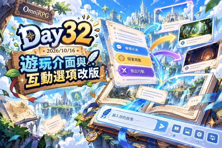 遊玩介面與互動選項改版